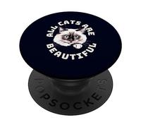 Tous Les Chats sont Beaux et drôles, propriétaires de battements de cœur d'un Chat Birman PopSockets PopGrip Adhésif