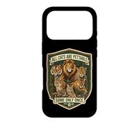 Tous Les Chats sont caressables, Certains ne sont qu'une Fois drôles de zoologie Vintage Coque pour iPhone 17 Pro