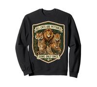 Tous Les Chats sont caressables, Certains ne sont qu'une Fois drôles de zoologie Vintage Sweatshirt
