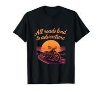 Tous les chemins mènent au design de moto d'aventure T-Shirt
