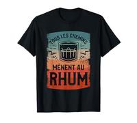Tous Les Chemins Mènent Au Rhum Ambiance Festive T-Shirt