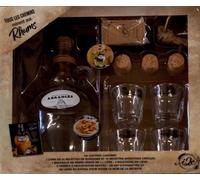 Tous Les Chemins Mènent Aux Rhums - Avec 1 Bouteille Gravée De 1,1 Litre, Des Étiquettes Et Ficelle En Raphia, 4 Bouchons En Liège, 4 Verres De Dégustation