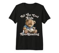 Tous Les Enfants Cool lisent Bear Teacher T-Shirt Haut de Gamme
