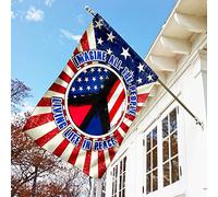 Tous Les Gens Vivent En Paix Drapeau De Décoration Coupe-Vent Et Étancheune Jardin Signe Double Face Drapeaux De Vacances Décoration Pour Extérieure Maison Patio S