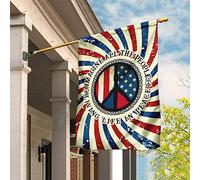 Tous Les Gens Vivent En Paix Drapeau De Jardin Drôle Drapeaux De Pirate Coupe-Vent Et Étancheune Drapeaux De Vacances Décoration Pour Porche Balcon Maison S