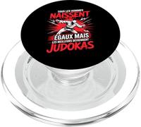 Tous Les Hommes Naissent Egaux mais Les Meilleurs Judokas PopSockets PopGrip pour MagSafe