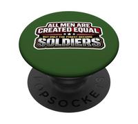 Tous Les Hommes Ont été créés égaux Seuls Les Meilleurs devenus Soldats PopSockets PopGrip Adhésif