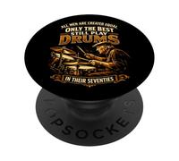 Tous Les Hommes sont créés comme Les Meilleurs Tambours dans Leurs Soixante-dix PopSockets PopGrip Adhésif