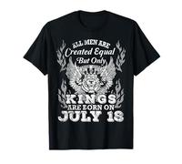 Tous les hommes sont créés égaux mais seuls les rois sont nés le 18 juillet T-Shirt