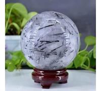 Tous Les Noirs Noirs Tourmaline Ball Ball Crystal Ball Polied Energy Stone Office Decoration Decoration Decoration Home Decor (4-5 cm)