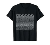 Tous Les nombres Premiers de 1 à 1 000 T-Shirt Graphique avec Valeur