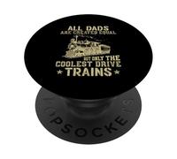 Tous Les Papas sont créés égaux mais Seuls Les Trains Les Plus Cool PopSockets PopGrip Adhésif