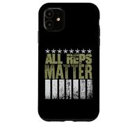 Tous Les représentants comptent ! Fitness, Sport, entraînement, Musculation, soulevé de Terre Coque pour iPhone 11