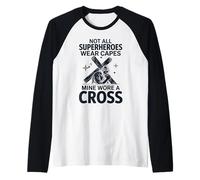 Tous Les Super-héros ne Portent Pas de Capes Mine Wore A Cross Manche Raglan