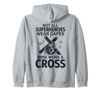 Tous Les Super-héros ne Portent Pas de Capes Mine Wore A Cross Sweat à Capuche