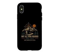 Tous Les vagabonds ne sont Pas perdus Dieu Guide Mes Pas Coque pour iPhone X/XS