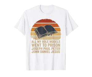 Tous Mes modèles sont allés en Prison Vintage Sunset T-Shirt Graphique avec Valeur, Homme, Blanc, M