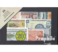 Tous Monde 25 différents Billets de Banque Dehors d'Outre-mer (Billets de Banque pour Les collectionneurs)