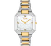 TOUS Montre analogique avec bracelet en acier et cadran en nacre Karat, Acier / Doré, Classique