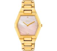 TOUS Montre analogique avec bracelet en acier et cadran en nacre Karat, Doré/nacre rose, Classique