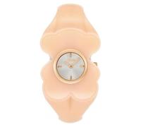 TOUS Montre analogique en acier doré et polycarbonate rose 3000147100 T. L Bear Folks