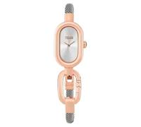 TOUS Montre analogique/numérique avec bracelet en acier et acier rose Hold ovale