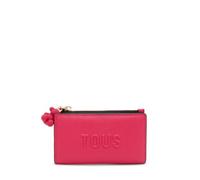 TOUS Portefeuille S Brenda Fuchsia, Accessoire de Voyage pour Femme, Petit Format