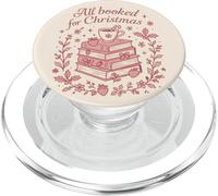 Tous réservés pour Christmas Reading Lover Holiday Bookworm PopSockets PopGrip pour MagSafe