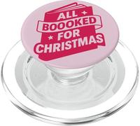 Tous réservés pour Christmas Reading Lover Holiday Bookworm PopSockets PopGrip pour MagSafe