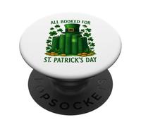 Tous réservés pour la Lecture des bibliothécaires de la Saint-Patrick PopSockets PopGrip Adhésif