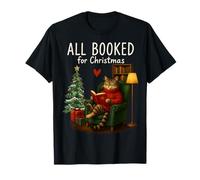 Tous réservés pour Les Amateurs de Livres de Noël Chat T-Shirt