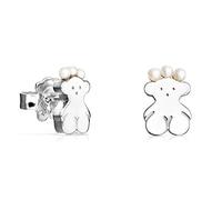 TOUS - Sisy réel - en argent sterling Boucles Ours avec perles d'eau douce de culture pour les fille - Argent