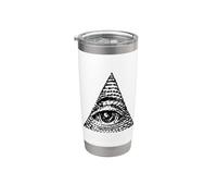 TOUS VOIRS DE DIVINE PROVIDENCE ILLUMINATI Gobelet isotherme en acier inoxydable double paroi