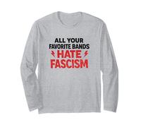 Tous Vos Groupes préférés détestent Le fascisme Punk Rock Musique Manche Longue