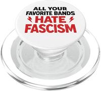 Tous Vos Groupes préférés détestent Le fascisme Punk Rock Musique PopSockets PopGrip pour MagSafe