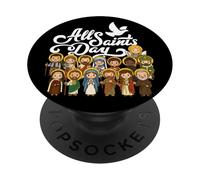 Toussaint catholique St Joseph Marie Thérèse Michael Jude PopSockets PopGrip Adhésif