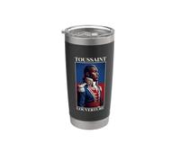 Toussaint Louverture Haïti Gobelet isotherme en acier inoxydable double paroi
