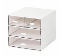 Tousse de Maquillage Boîte De Rangement for Cosmétiques, Support Salle Bain Bureau Sac Rangement Manucure(White)
