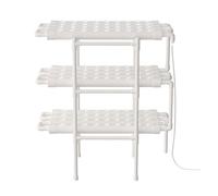 TouSuaRSi Kit de croissance hydroponique, 3 couches, 90/108 trous, culture hydroponique sans fond, système de croissance, tuyau en PVC, socle, système de culture, kits hydroponiques pour légumes