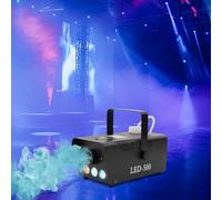 Tousuarsi Machine à brouillard pour voiture avec éclairage LED de 500 W et désinfection de brouillard de 6000 cfm avec télécommande filaire sans fil pour fêtes, mariages, Halloween, scène, bars