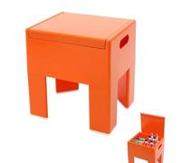 TouSuaRSi Pouf avec espace de rangement - Banc à chaussures - Tabouret bas avec espace de rangement - Repose-pieds - Poignées latérales pour entrées de maison, salon - Ouverture rabattable - 37 x 31 x