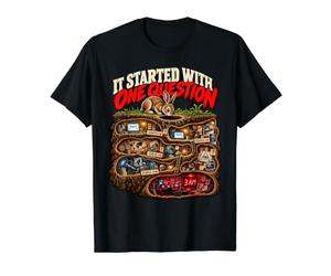 Tout a commencé avec Une Question : la théorie du Complot de T-Shirt Graphique avec Valeur