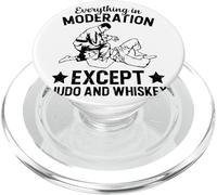 Tout avec modération sauf Le Judo et Le Whisky - Judo PopSockets PopGrip pour MagSafe