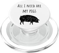 Tout ce Dont J'Ai Besoin, ce sont Mes cochons - Funny Pig Farmer Saying Farm PopSockets PopGrip pour MagSafe