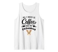 Tout Ce Dont J'Ai Besoin C'est De Café Et De Mon Chien Débardeur