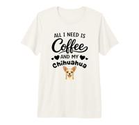 Tout Ce Dont J'Ai Besoin C'est De Café Et De Mon Chien T-Shirt Haut de Gamme