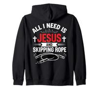 Tout ce Dont J'Ai Besoin, C'est de Jésus et de la Corde à Sauter Sweat à Capuche