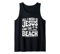 Tout ce Dont J'Ai Besoin, C'est de Jésus et de la Plage Débardeur