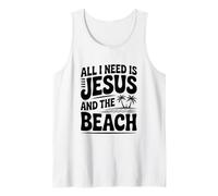 Tout ce Dont J'Ai Besoin, C'est de Jésus et de la Plage Débardeur