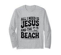 Tout ce Dont J'Ai Besoin, C'est de Jésus et de la Plage Manche Longue